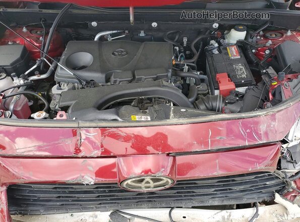2T3A1RFV0MW184365 2021 TOYOTA RAV4 Red Vista del compartimento del motor