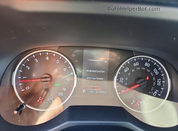 2T3A1RFV3MC154004 2021 TOYOTA RAV4 Black Սարքավորումների վահանակի տեսք