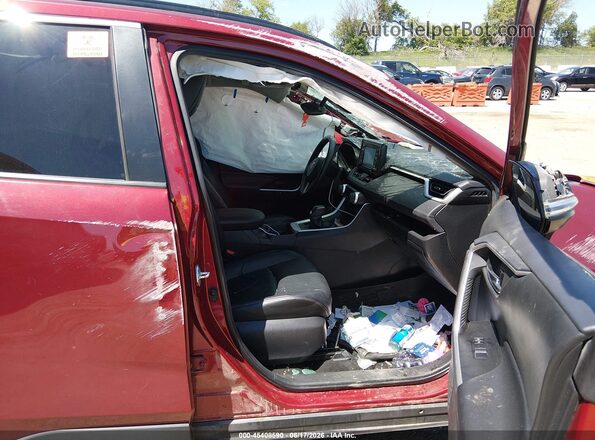 2T3A1RFV3MW180343 2021 TOYOTA RAV4 Темно-бордовый Вид салона спереди
