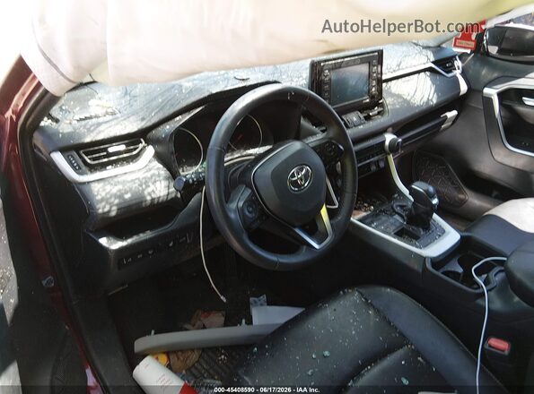 2T3A1RFV3MW180343 2021 TOYOTA RAV4 Темно-бордовый Вид задних сидений