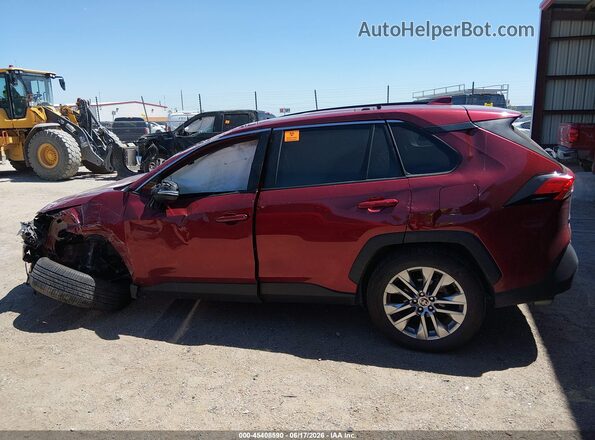 2T3A1RFV3MW180343 2021 TOYOTA RAV4 Темно-бордовый Вид задней части салона