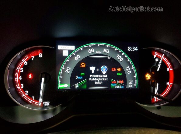 2T3A1RFV3PC371198 2023 TOYOTA RAV4 Gray Вид щитка приладів