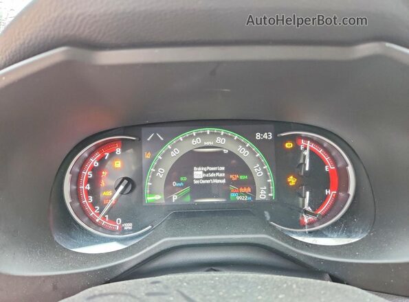 2T3A1RFV4SW506941 2025 TOYOTA RAV4 Red Вид щитка приладів