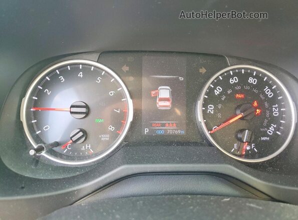 2T3A1RFV8LW135106 2020 TOYOTA RAV4 White Սարքավորումների վահանակի տեսք