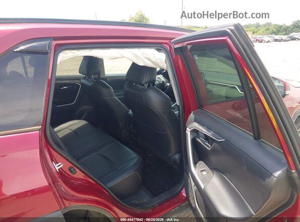2T3A1RFV8MW160685 2021 TOYOTA RAV4 Red VIN sticker view