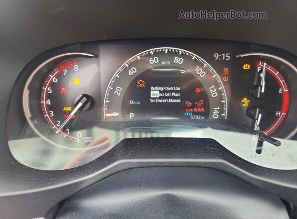 2T3A1RFV8SW613068 2025 TOYOTA RAV4 Black Instrument cluster view