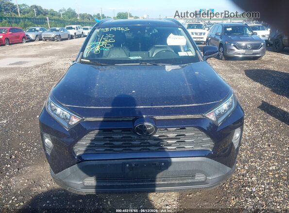 2T3A1RFV9KW065839 2019 TOYOTA RAV4 Blue ხელსაწყოთა პანელის ხედი