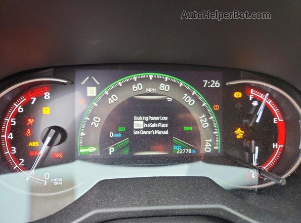 2T3A1RFV9PC359850 2023 TOYOTA RAV4 Black Instrument cluster view