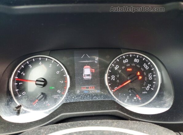 2T3A1RFVXLC090039 2020 TOYOTA RAV4 Black Instrument cluster view