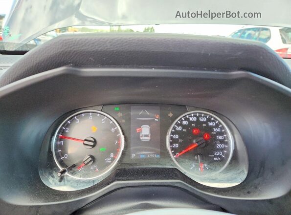 2T3B1RFV2MC141846 2021 TOYOTA RAV4 Gray Instrument cluster view