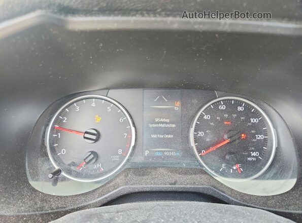 2T3B1RFV8KW024610 2019 TOYOTA RAV4 Silver Սարքավորումների վահանակի տեսք