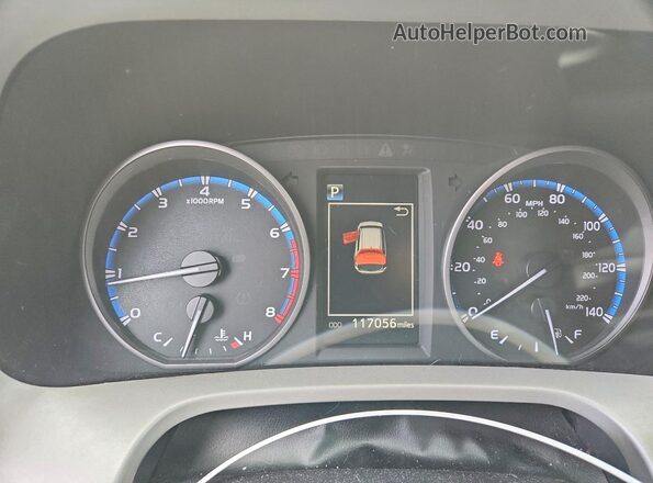 2T3BFREV0HW574105 2017 TOYOTA RAV4 Silver Instrument cluster view