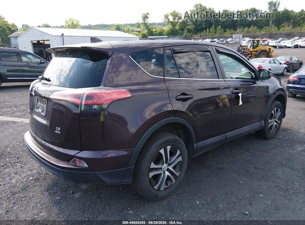 2T3BFREV1JW710196 2018 TOYOTA RAV4 Purple Tył prawy