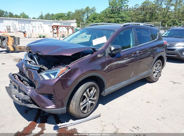 2T3BFREV2JW828239 2018 TOYOTA RAV4 Бордовый Передняя левая четверть