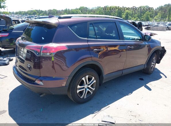 2T3BFREV2JW828239 2018 TOYOTA RAV4 Бордовый Задняя правая четверть
