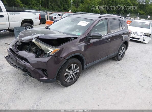2T3BFREV4HW612015 2017 TOYOTA RAV4 Purple Передня ліва чверть