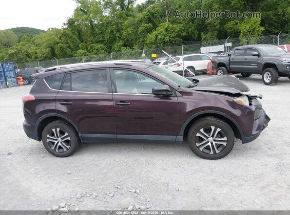 2T3BFREV4HW612015 2017 TOYOTA RAV4 Purple Вид задньої частини салону