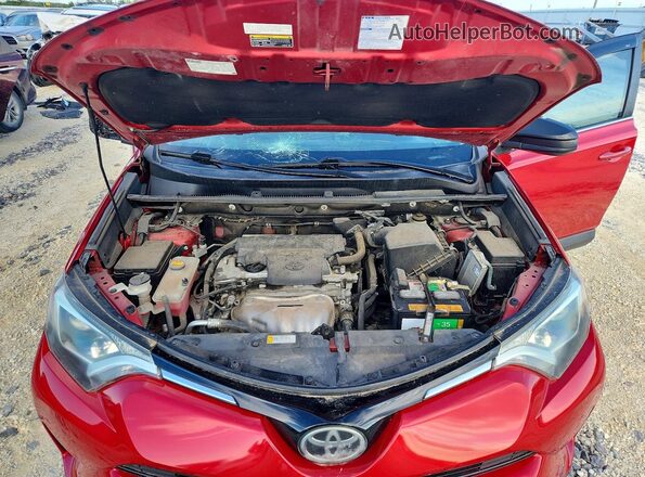 2T3BFREV5HW551435 2017 TOYOTA RAV4 Red Vista del compartimento del motor