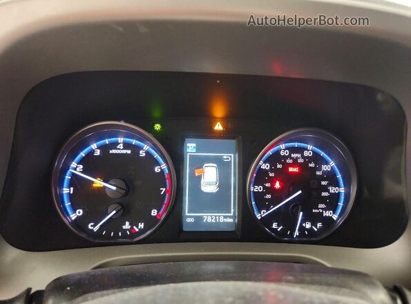 2T3BFREV7HW626040 2017 TOYOTA RAV4 White Instrument cluster view