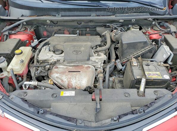 2T3BFREVXGW488394 2016 TOYOTA RAV4 Red Engine compartment view