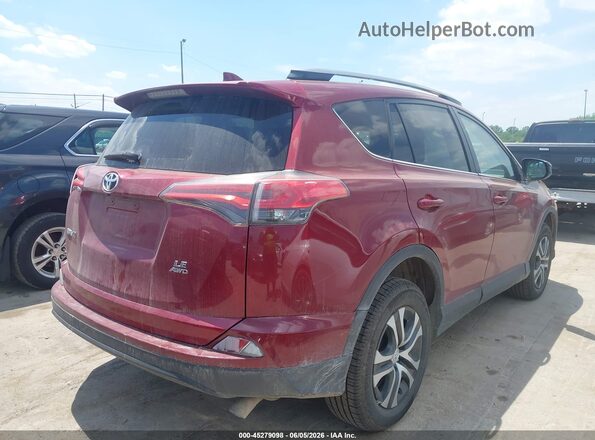 2T3BFREVXJW756223 2018 TOYOTA RAV4 Red Tył prawy