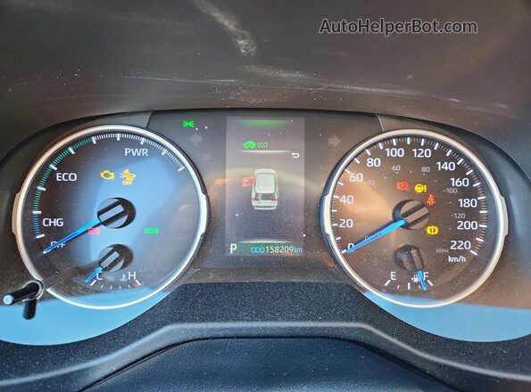 2T3BWRFV5MW108713 2021 TOYOTA RAV4 Black ხელსაწყოთა პანელის ხედი