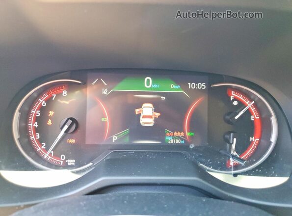 2T3C1RFV0PW262186 2023 TOYOTA RAV4 Gray Instrument cluster view