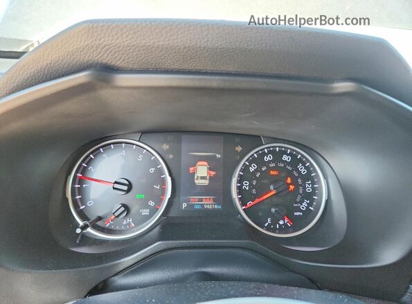 2T3C1RFV2KW037888 2019 TOYOTA RAV4 Gray Vista del cuadro de instrumentos