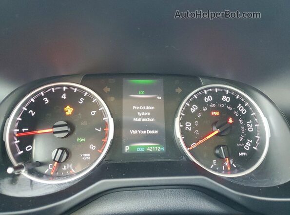 2T3C1RFV2MW150730 2021 TOYOTA RAV4 Red Instrument cluster view