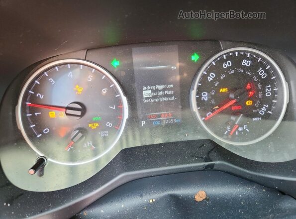 2T3C1RFV2MW184974 2021 TOYOTA RAV4 Blue Vista del cuadro de instrumentos