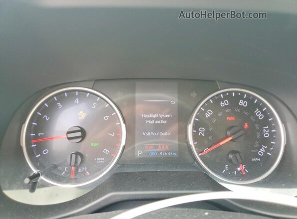 2T3C1RFV3LW078693 2020 TOYOTA RAV4 Green Սարքավորումների վահանակի տեսք