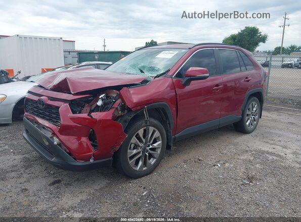 2T3C1RFV4KW049671 2019 TOYOTA RAV4 Red Front left