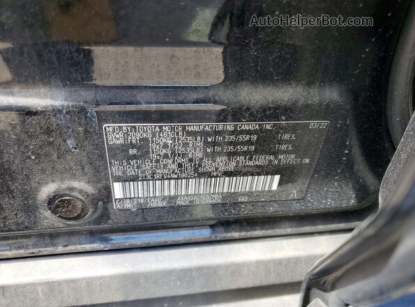 2T3C1RFV4NW196254 2022 TOYOTA RAV4 Черный Панорамный вид салона 360°