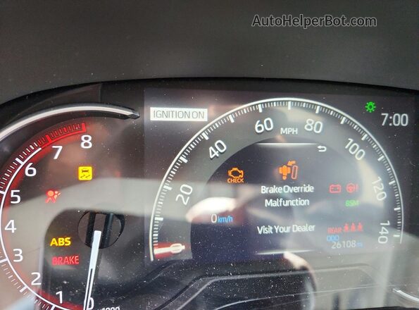 2T3C1RFV5RC284737 2024 TOYOTA RAV4 Gray Вид щитка приладів