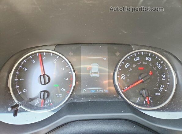 2T3C1RFV6NW186017 2022 TOYOTA RAV4 Белый Вид щитка приборов