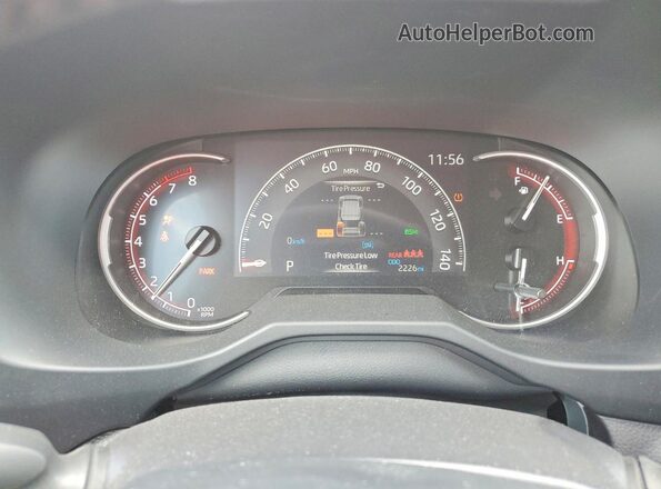 2T3C1RFV6SC332719 2025 TOYOTA RAV4 Silver Widok zestawu wskaźników