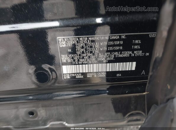 2T3C1RFV8RC261291 2024 TOYOTA RAV4 Black Շարժիչի բաժամունքի տեսք