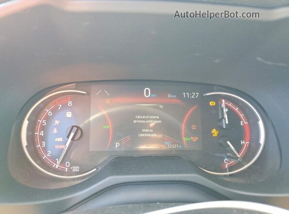 2T3C1RFVXSC310836 2025 TOYOTA RAV4 Black Instrument cluster view