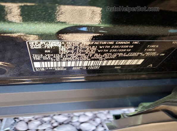 2T3C1RFVXSC310836 2025 TOYOTA RAV4 Black VIN sticker view