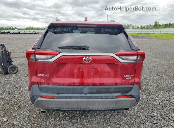 2T3D1RFVXKW022561 2019 TOYOTA RAV4 Red უკანა ხედი