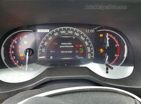 2T3D1RFVXKW022561 2019 TOYOTA RAV4 Red ხელსაწყოთა პანელის ხედი