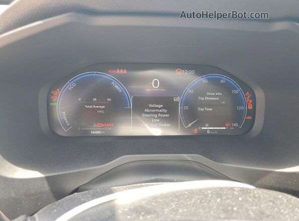 2T3D6RFV4RW048178 2024 TOYOTA RAV4 Gray Вид щитка приладів