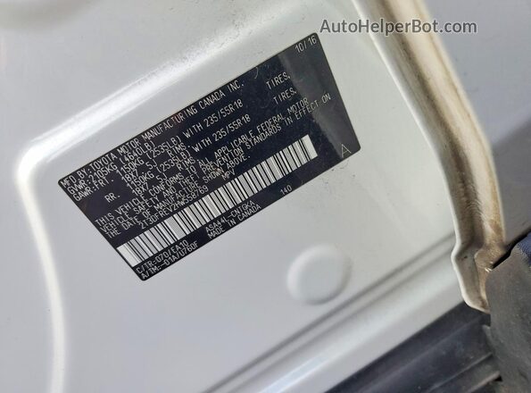 2T3DFREV2HW558769 2017 TOYOTA RAV4 White Engine compartment view