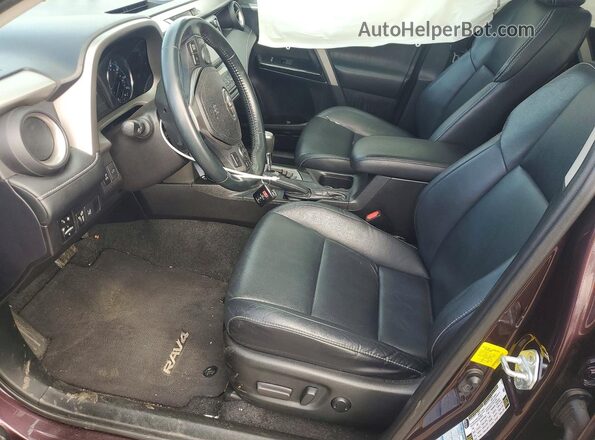 2T3DFREV3HW545187 2017 TOYOTA RAV4 Burgundy Widok wnętrza z przodu