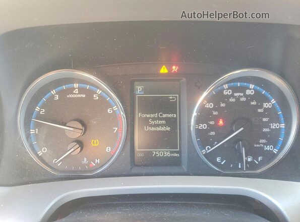 2T3DFREV4JW717426 2018 TOYOTA RAV4 Black Instrument cluster view