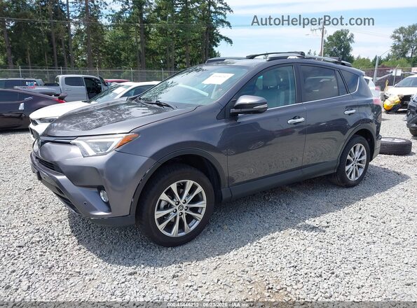 2T3DFREV5HW602232 2017 TOYOTA RAV4 Gray Vista tres cuartos delantera izquierda