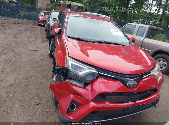 2T3DFREV6HW655912 2017 TOYOTA RAV4 Red Вид щитка приладів