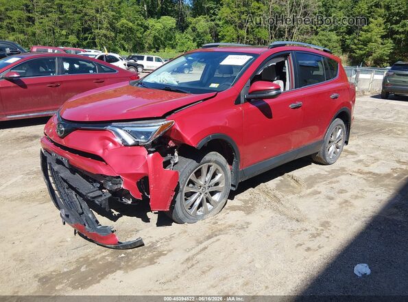 2T3DFREV6HW666036 2017 TOYOTA RAV4 Red Առջևի ձախ երեք քառորդ տեսարան