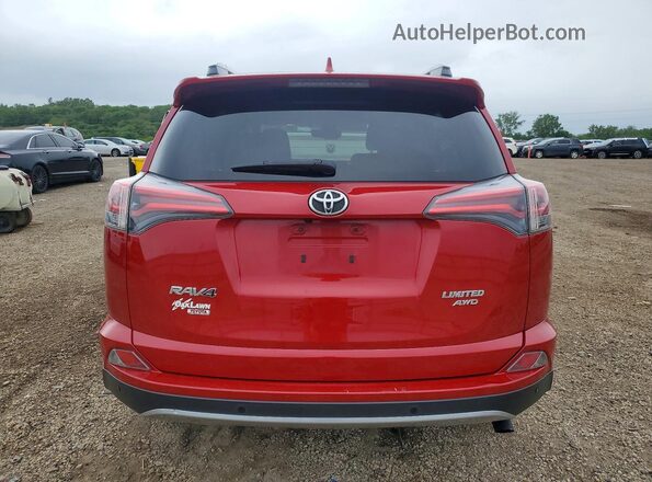 2T3DFREV8HW576841 2017 TOYOTA RAV4 Red Widok z tyłu