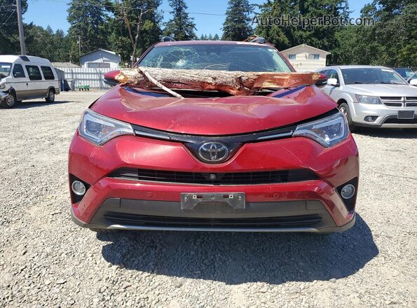 2T3DFREV8JW830585 2018 TOYOTA RAV4 Red Widok z przodu